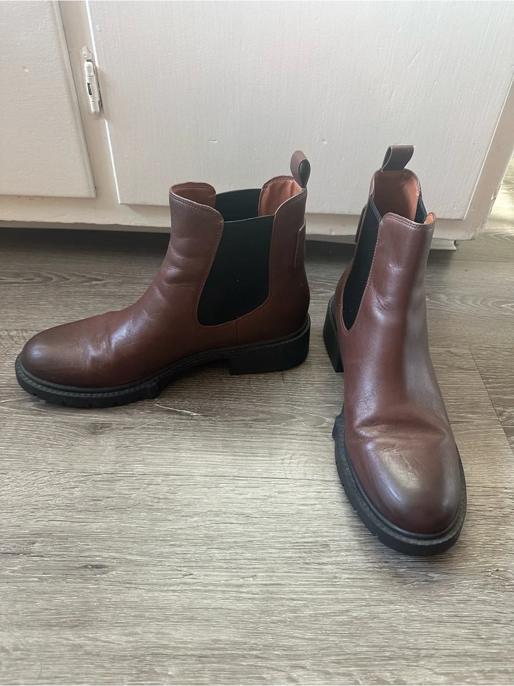 Coach polished leather
